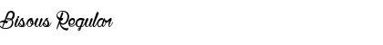 Download Bisous Regular Font Title Preview