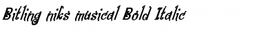 Download Bitling niks musical Regular Font Title Preview