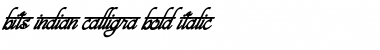 Download bits indian calligra Regular Font Title Preview