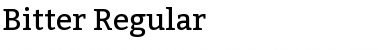 Download Bitter Regular Font Title Preview