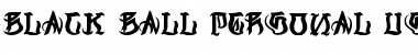Download Black Ball Personal Use Regular Font Title Preview