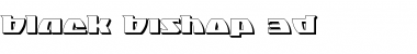 Download Black Bishop 3D Regular Font Title Preview