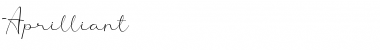 Download Aprilliant Reguler Font Title Preview
