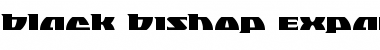 Download Black Bishop Expanded Expanded Font Title Preview
