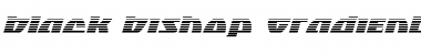 Download Black Bishop Gradient Italic Italic Font Title Preview