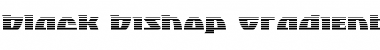 Download Black Bishop Gradient Regular Font Title Preview