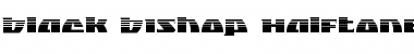 Download Black Bishop Halftone Regular Font Title Preview