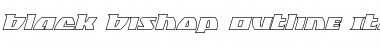 Download Black Bishop Outline Italic Outline Italic Font Title Preview