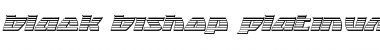 Download Black Bishop Platinum Italic Italic Font Title Preview