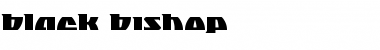 Download Black Bishop Regular Font Title Preview