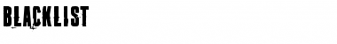 Download Blacklist Regular Font Title Preview