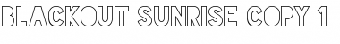 Download Blackout Sunrise Font Title Preview