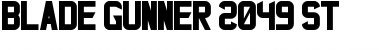 Download Blade Gunner 2049 St Regular Font Title Preview