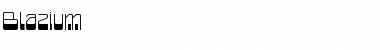 Download Blazium Regular Font Title Preview