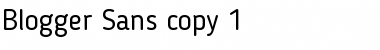 Download Blogger Sans Regular Font Title Preview