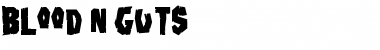 Download Blood'n Guts Regular Font Title Preview