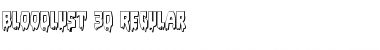Download Bloodlust 3D Regular Font Title Preview