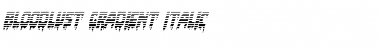 Download Bloodlust Gradient Italic Italic Font Title Preview