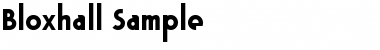 Download Bloxhall Sample Regular Font Title Preview