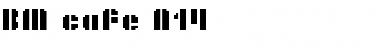 Download BM cafe A14 Font Title Preview
