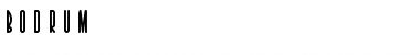 Download Bodrum Regular Font Title Preview