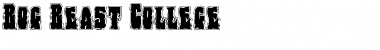 Download Bog Beast College Regular Font Title Preview