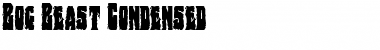 Download Bog Beast Condensed Condensed Font Title Preview