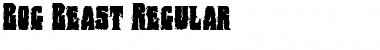 Download Bog Beast Regular Font Title Preview