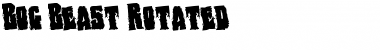 Download Bog Beast Rotated Regular Font Title Preview