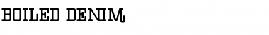 Download Boiled Denim Regular Font Title Preview
