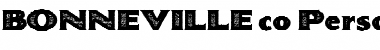 Download BONNEVILLE co. Personal Use Regular Font Title Preview
