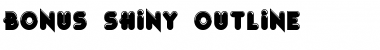 Download Bonus Shiny Outline Font Title Preview