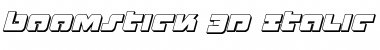 Download Boomstick 3D Italic Italic Font Title Preview