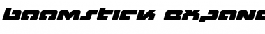 Download Boomstick Expanded Italic Expanded Italic Font Title Preview