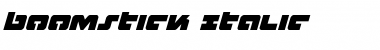 Download Boomstick Italic Italic Font Title Preview