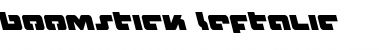 Download Boomstick Leftalic Italic Font Title Preview