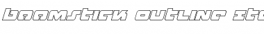 Download Boomstick Outline Italic Outline Italic Font Title Preview