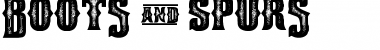 Download Boots & Spurs Regular Font Title Preview