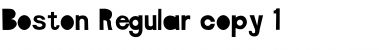 Download Boston Regular Font Title Preview