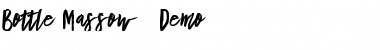 Download Bottle Massow  Demo Regular Font Title Preview