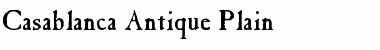 Download Casablanca Antique Plain Font Title Preview