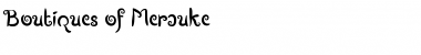 Download Boutiques of Merauke Regular Font Title Preview