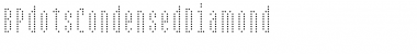 Download BPdotsCondensedDiamond Regular Font Title Preview