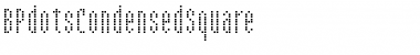 Download BPdotsCondensedSquare Regular Font Title Preview