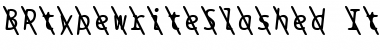 Download BPtypewriteSlashed Italic Font Title Preview