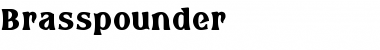 Download Brasspounder Regular Font Title Preview