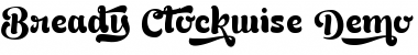 Download Bready Clockwise Demo Regular Font Title Preview