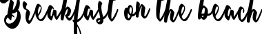 Download Breakfast on the beach Personal Regular Font Title Preview