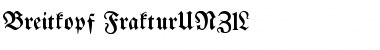 Download Breitkopf FrakturUNZ1L Regular Font Title Preview
