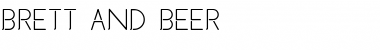 Download Brett and Beer Regular Font Title Preview